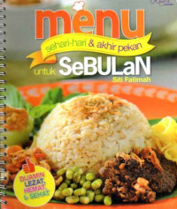 Image of Menu Sehari-hari & Akhir Pekan untuk Sebulan
